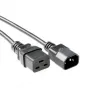 Maitinimo laidas C14 – C19 juodas 1 m ACT Powercord AK5439