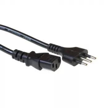 Maitinimo laidas ACT Powercord itališkas kištukas - C13 juodas 1,8 m