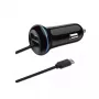 Automobilinis įkroviklis 2GO 797170 Universal Black Cigar Lighter Auto 12/24V USB 1,4 m