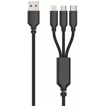 2GO 797256 Universal Black AC Indoor 5V mobiliojo įrenginio įkroviklis