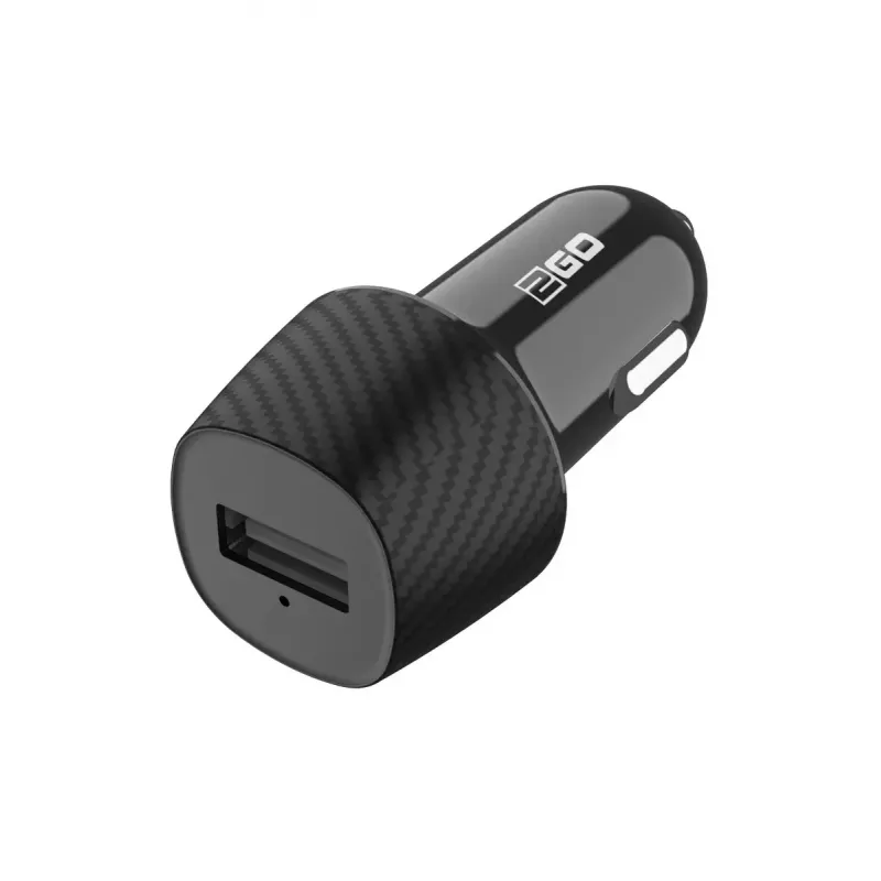 Automobilinis USB 2.0 kroviklis 2GO 797258 Universal Black Cigar Lighter 12/24V