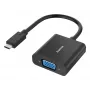 Hama 00300088 vaizdo adapteris USB-C į VGA (D-Sub) juodas