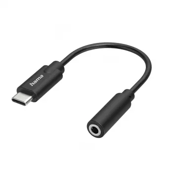 Hama 00300094 garso kabelis 3,5 mm USB Type-C juodas