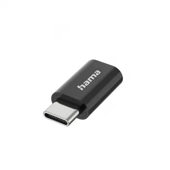 Hama 00300095 Micro-USB B adapteris USB Type-C vyriškas juodas