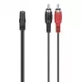 Garso kabelis Hama 00305040 3,5 mm lizdas (motina) – 2 × RCA (tėvas), juodas