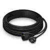 ACT Powercord prailginimo laidas CEE 7/7 kištukas (kampuotas) - CEE 7/7 lizdas juodas 10 m