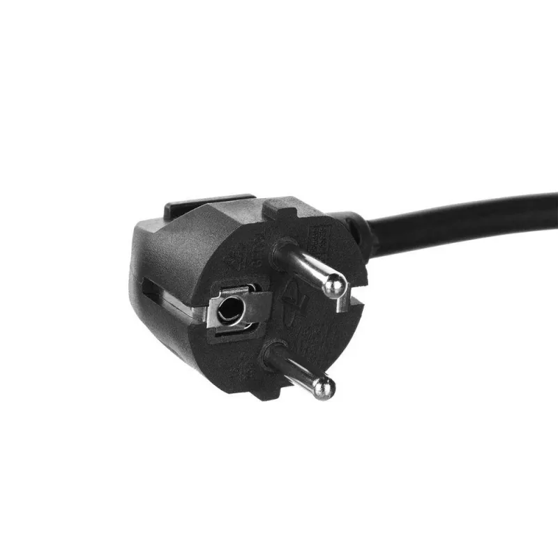 ACT Powercord prailginimo laidas CEE 7/7 kištukas (kampuotas) - CEE 7/7 lizdas juodas 10 m
