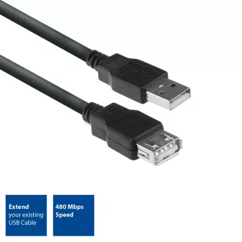 ACT USB 2.0 ilginimo kabelis A kištukas - A lizdas 3 m