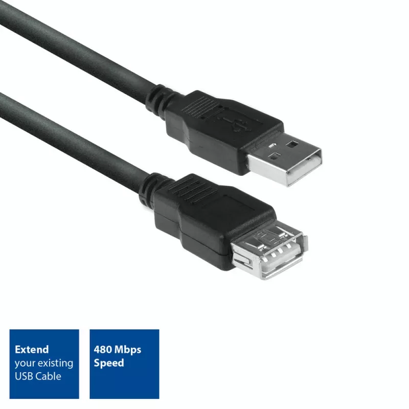 ACT USB 2.0 ilginimo kabelis A kištukas - A lizdas 3 m