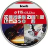 Pjovimo diskų rinkinys kwb Thin+Diamond Flat centre, 10 vnt., plytoms, marmurui, plienui, akmeniui