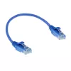 ACT Blue 0,15 m CAT6 U/UTP plonas laidas su apsauga nuo užsikabinimo, LSZH, RJ45