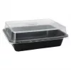 Vienkartinis maisto laikymo indas Papstar 96552, polipropilenas, juodas, 227x178x45 mm