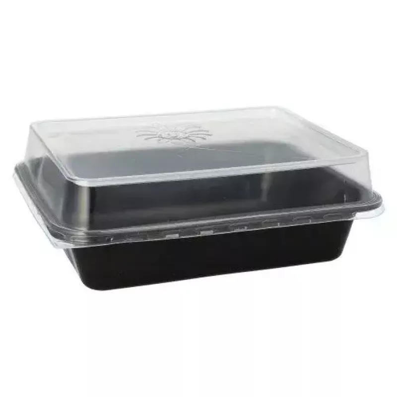 Vienkartinis maisto laikymo indas Papstar 96552, polipropilenas, juodas, 227x178x45 mm