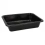 Vienkartinis maisto laikymo indas Papstar 96552, polipropilenas, juodas, 227x178x45 mm