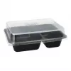 Vienkartinis maisto laikymo indas Papstar 96553, polipropilenas, juodas, 227x178x45 mm