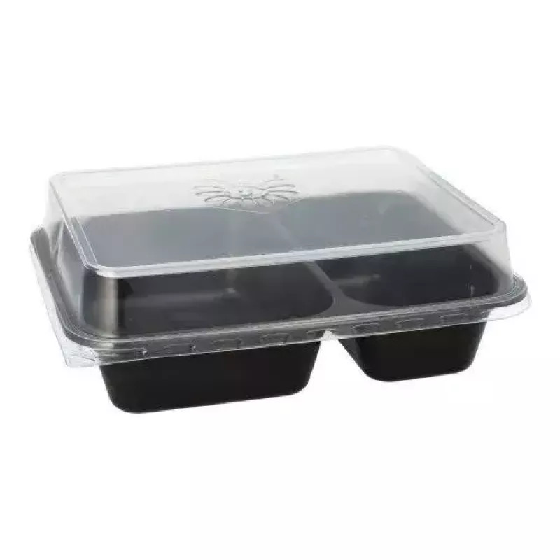 Vienkartinis maisto laikymo indas Papstar 96553, polipropilenas, juodas, 227x178x45 mm