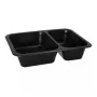 Vienkartinis maisto laikymo indas Papstar 96553, polipropilenas, juodas, 227x178x45 mm