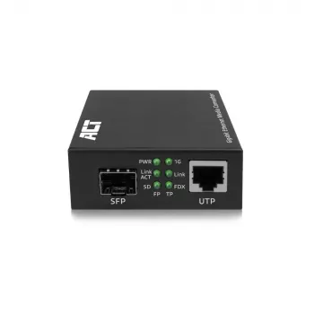 Tinklo medijos keitiklis ACT AC4451 1000 Mbit/s Daugiamodis Vienmodis Juodas