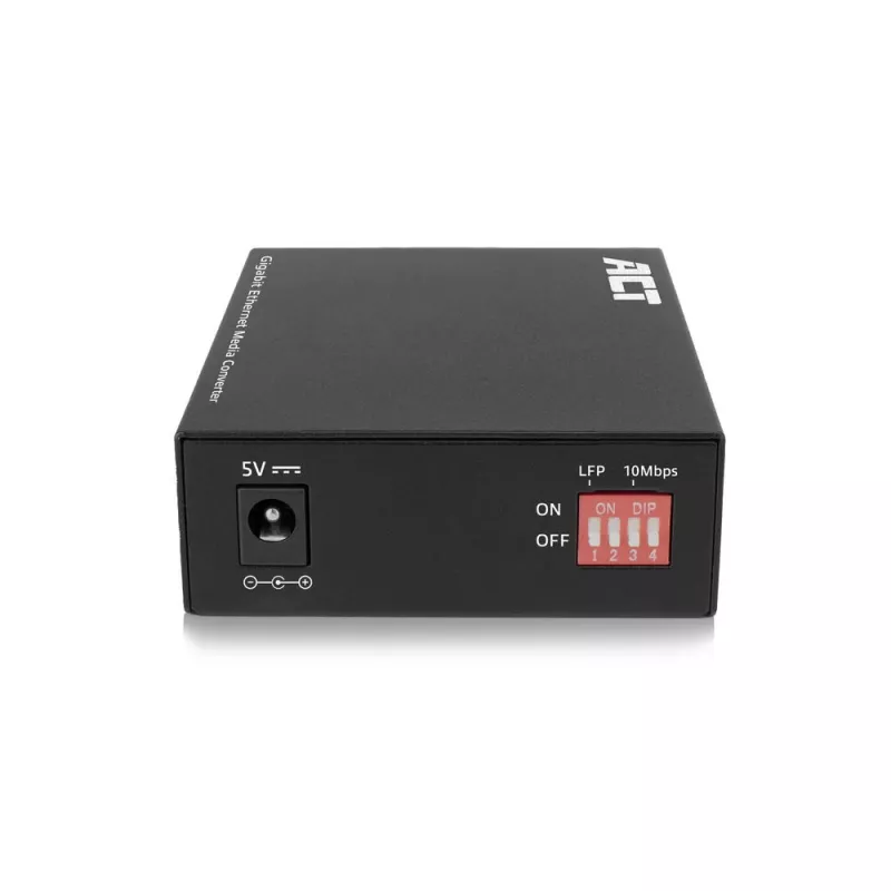 Tinklo medijos keitiklis ACT AC4451 1000 Mbit/s Daugiamodis Vienmodis Juodas
