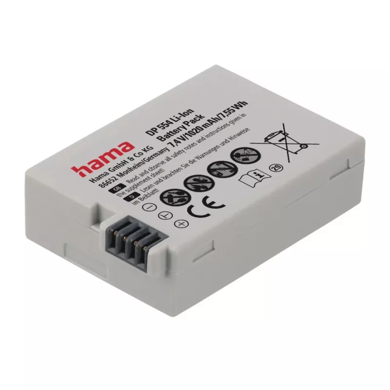 Hama DP 554 ličio jonų akumuliatorius 1020 mAh fotoaparatui