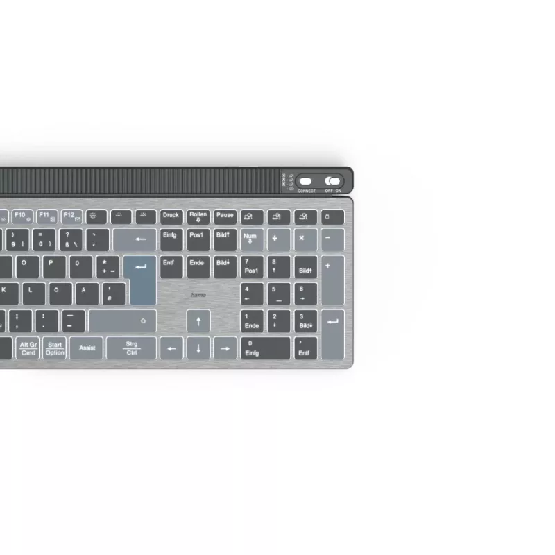 Hama WK-750 klaviatūra Namai/Biuras Bluetooth QWERTZ vokiška Antracitas, Juoda, Mėlyna