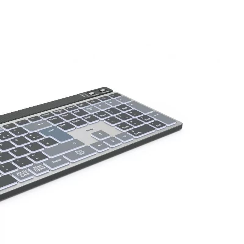 Hama WK-750 klaviatūra Namai/Biuras Bluetooth QWERTZ vokiška Antracitas, Juoda, Mėlyna
