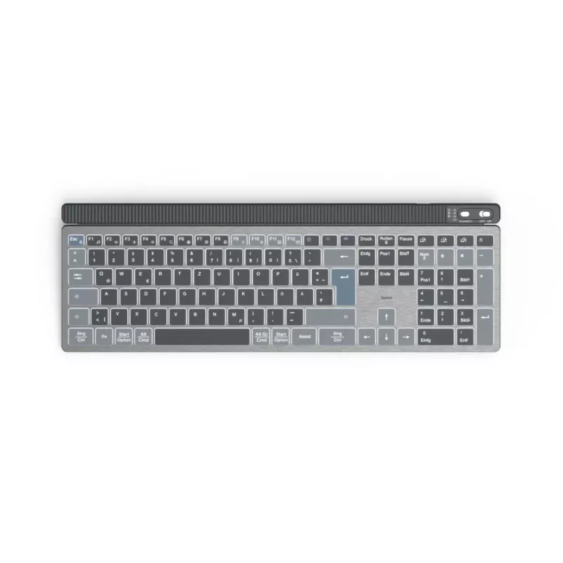 Hama WK-750 klaviatūra Namai/Biuras Bluetooth QWERTZ vokiška Antracitas, Juoda, Mėlyna