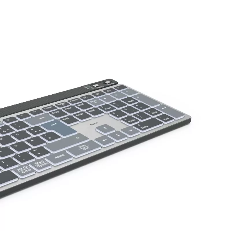 Hama WK-750 klaviatūra Namai/Biuras Bluetooth QWERTZ vokiška Antracitas, Juoda, Mėlyna