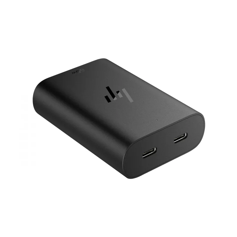 HP 65W GaN USB-C nešiojamojo kompiuterio įkroviklis, įėjimo įtampa 90V, išėjimo galia 65W
