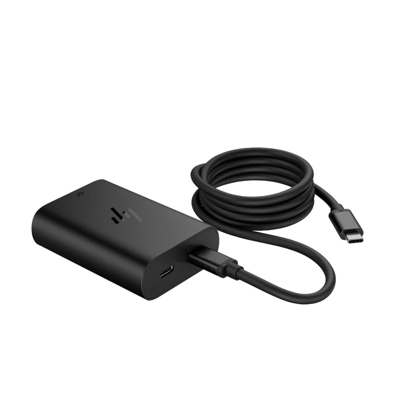 HP 65W GaN USB-C nešiojamojo kompiuterio įkroviklis, įėjimo įtampa 90V, išėjimo galia 65W
