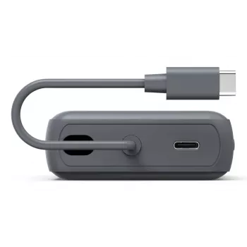 Hama „Travel“ Power Pack su kabeliu, 10000mAh, 2 išėjimai: 2x USB-C, antracitas