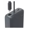 Hama „Travel“ Power Pack su kabeliu, 10000mAh, 2 išėjimai: 2x USB-C, antracitas