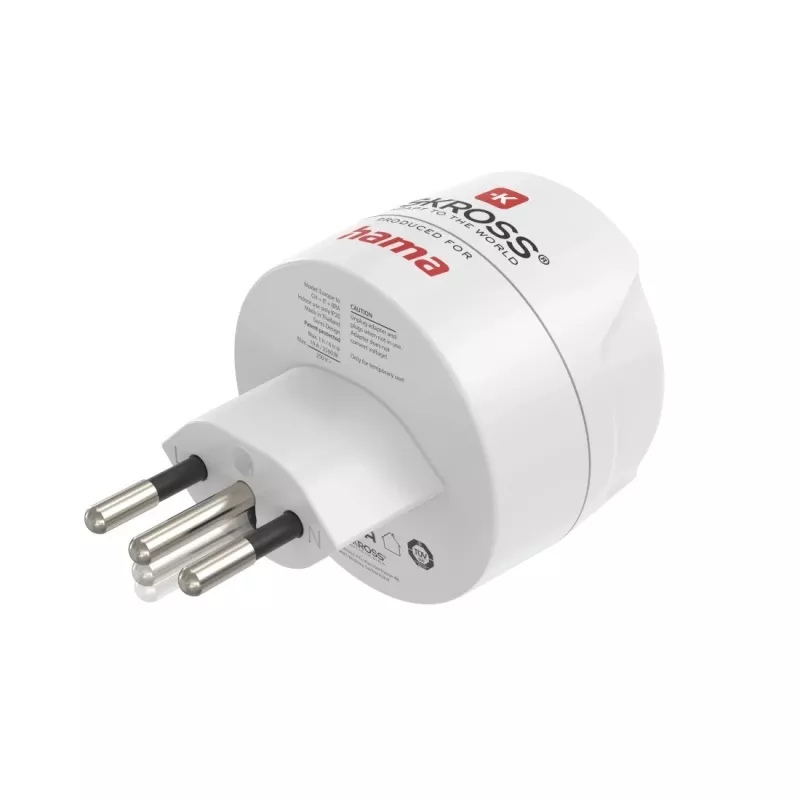 Hama 00223484 adapteris kištukinis nuo tipo J iki tipo C (Europlug) baltas