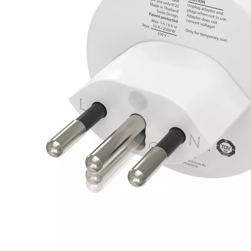 Hama 00223484 adapteris kištukinis nuo tipo J iki tipo C (Europlug) baltas