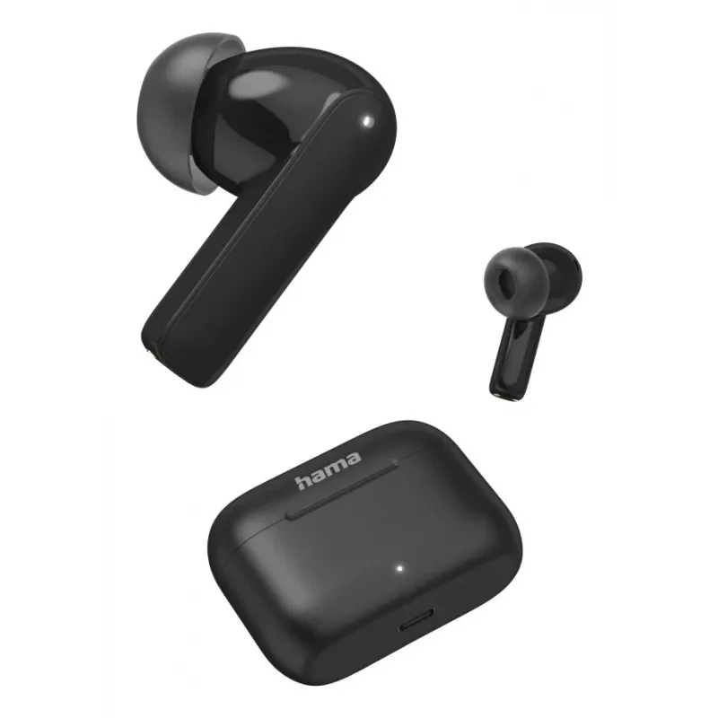 Hama Passion Clear II belaidės ausinės TWS į ausis skambučiams/muzikai Bluetooth juodos