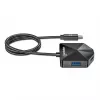 Manhattan USB-C ir USB-A 4 prievadų jungiklis / stotelė, 2x USB-A, 2x USB-C, 5 Gbps, kampuoti prievadai, maitinamas per USB