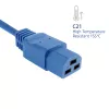 Maitinimo laidas ACT C20–C21 IEC60320 mėlynas 1 m, 250 V, 16 A
