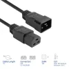 Maitinimo laidas ACT C20–C21 IEC60320 juodas 1 m, 250 V 16 A