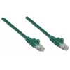 Intellinet tinklo jungiamasis laidas Cat5e, 7,5 m, žalias, CCA, U/UTP, PVC, RJ45, auksuoti kontaktai, be užkabinimo, su gaubtu, viso naudojimo garantija
