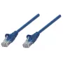 Intellinet Network Patch Cable, Cat5e, 7,5 m, mėlyna, CCA, U/UTP, PVC, RJ45, auksu dengti kontaktai, apsauga nuo užkliuvimo, su gaubtu, viso gyvenimo garantija
