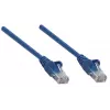 Intellinet tinklo jungiamasis kabelis, Cat6, 3 m, mėlynas, CCA, U/UTP, PVC, RJ45, auksuoti kontaktai, apsaugotas nuo užkliuvimo, su gaubtuku, viso gyvenimo garantija