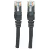 Intellinet tinklo jungiamasis kabelis, Cat6, 2 m, juodas, CCA, U/UTP, PVC, RJ45, paauksuoti kontaktai, apsaugotas nuo užkliuvimo, su gaubtuku, viso gyvenimo garantija