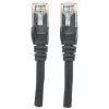 Intellinet tinklo jungiamasis kabelis, Cat6, 1,5 m, juodas, CCA, U/UTP, PVC, RJ45, auksuoti kontaktai, su apsauga nuo užkliuvimo, su batu, garantija visam laikui