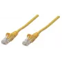 Intellinet tinklo jungiamasis laidas, Cat5e, 3 m, geltonas, CCA, U/UTP, PVC, RJ45, auksuoti kontaktai, su apsauginiu gaubteliu, su įvore, visam laikui garantija