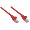 Intellinet tinklo jungiamasis laidas, Cat6, 0,5 m, raudonas, CCA, U/UTP, PVC, RJ45, auksuoti kontaktai, be užkabliukų, su apsauginiu gaubteliu, viso gyvenimo garantija