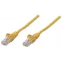 Intellinet tinklo jungiamasis kabelis, Cat5e, 2 m, geltonas, CCA, U/UTP, PVC, RJ45, auksuoti kontaktai, su apsauginiu gaubteliu, su traukos mažinimo elementu, viso gyvenimo garantija