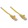 Intellinet tinklo jungiamasis kabelis, Cat5e, 2 m, geltonas, CCA, U/UTP, PVC, RJ45, auksuoti kontaktai, su apsauginiu gaubteliu, su traukos mažinimo elementu, viso gyvenimo garantija