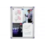 Nobo Extra Flat Magnetic Lockable Noticeboard 2XA4 magnetinė užrašų lenta su spyneliu