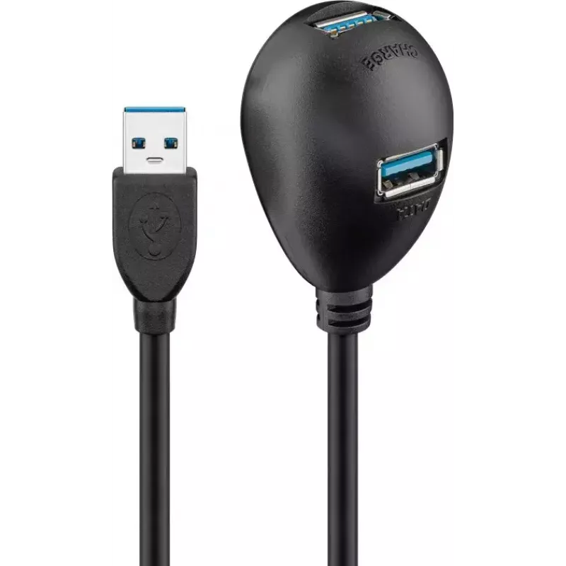 USB 3.0 prailginimo laidas Goobay 95918 juodas