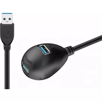 USB 3.0 prailginimo laidas Goobay 95918 juodas
